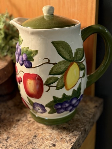Brocca modello frutta - , ceramica