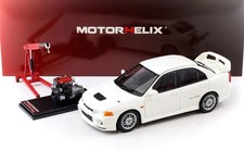 Elica motore 1:18 Mitsubishi Lancer EVO 4 IV Scozia bianca 1999 con motore M84003