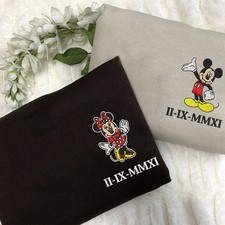 Felpe ricamate Topolino e