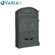 CASSETTA POSTALE IN ALLUMINIO REGIA POSTA 29X9X41 CM COLORE GRIGIO GHISA