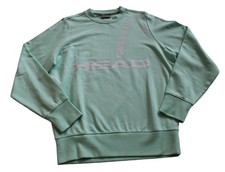 FELPA PULLOVER FELPA SPORTIVA HEAD RALLY 814601 VERDE MENTA taglia S nuova