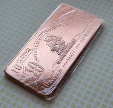 LINGOTTO 10 OZ USA CMC MINT VELIERO - 310 grammi RAME 999 - RARO