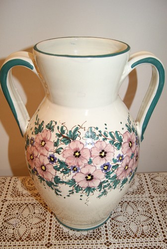 Vaso ceramica decorato a - in,