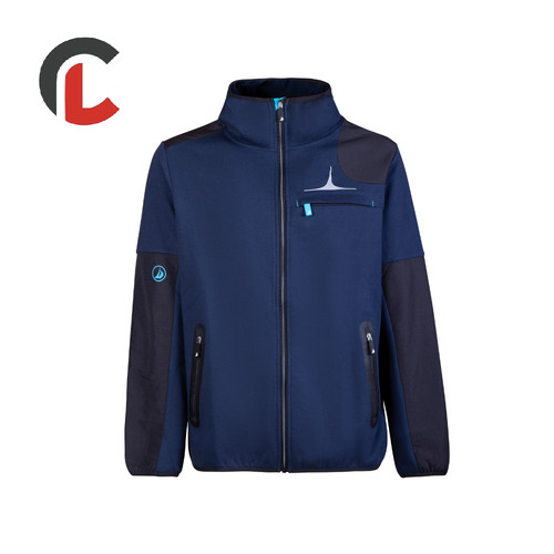 Felpa blu zip intera - zip, stellar