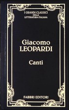 I CANTI - GIACOMO LEOPARDI - FABBRI 1995 - OUTLET DEL LIBRO