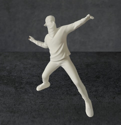 Decorazione arte statua banksy
