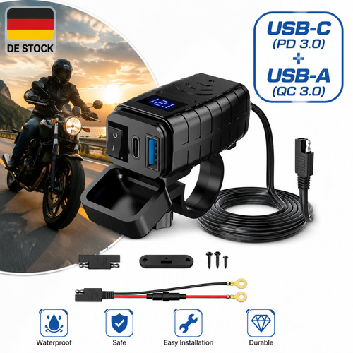 Manubrio moto doppio - doppio, 12v