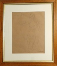 DUDOVICH * disegno originale con cornice in legno e vetro protettivo