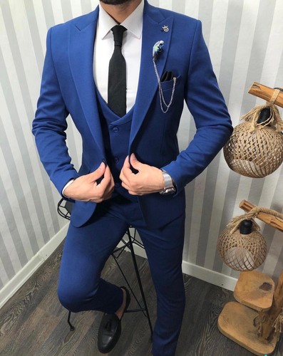 Abito uomo blu con gilet - uomo,