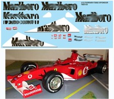 1/12 Decals per FERRARI F2002