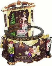 CARILLON MECCANICO RESINA SCHIACCIANOCI e BALLERINA ROTANTI con MELODIA 55048