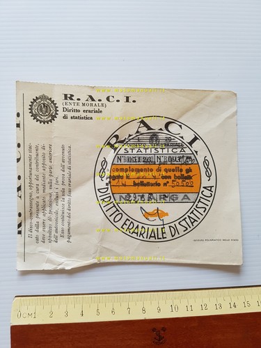 Bollo auto 1947 - r.a.c.i.,