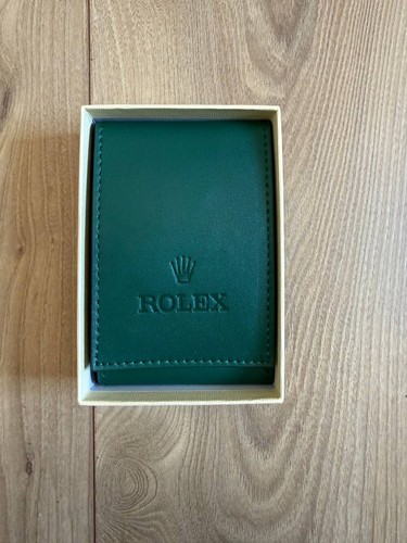 Rolex leather pouch vert étui - leather,