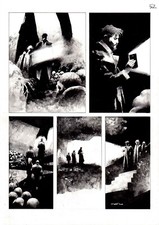 CORRADO ROI  - Tavola originale Dylan Dog n. 402 " Il tramonto rosso "   p. 56