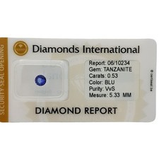 Tanzanite taglio tondo - taglio, 0.53