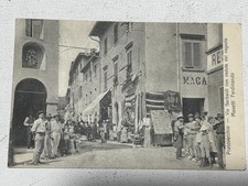 Cartolina Pratovecchio Via Garibaldi Con Veduta Del Negozio Masetti F.P. 1908