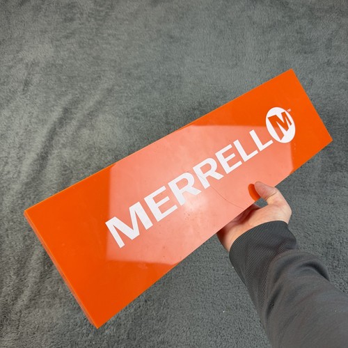 Merrell sign advertising man - sign,
