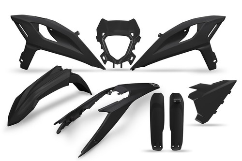 Kit plastiche nero beta - nero, rr