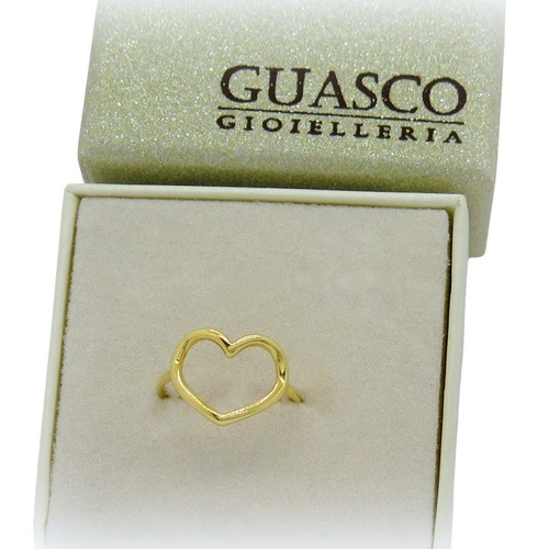 Anello donna cuore oro giallo