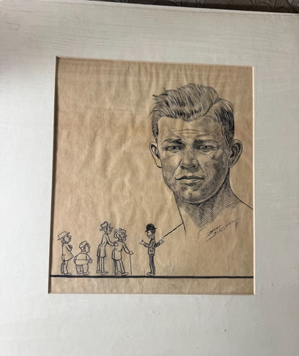Disegno caricatura inchiostro