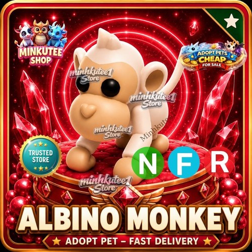 Neon albino monkey - albino, (nfr