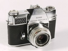 PRL) KODAK RETINA REFLEX III FOTOCAMERA ANALOGICA f:2.8 50 mm SCHNEIDER OTTICA