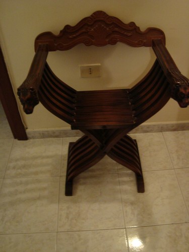 Sedia savonarola legno con - savonarola, in
