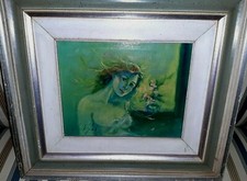 Quadro olio tela - olio, cornice