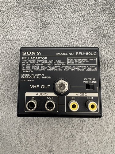 Sony rfu 80uc - sony, rf
