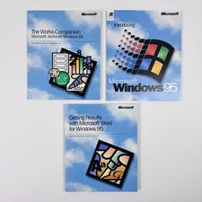 Presentazione Microsoft Windows Word Companion 95 Manuale Buone Condizioni Vintage