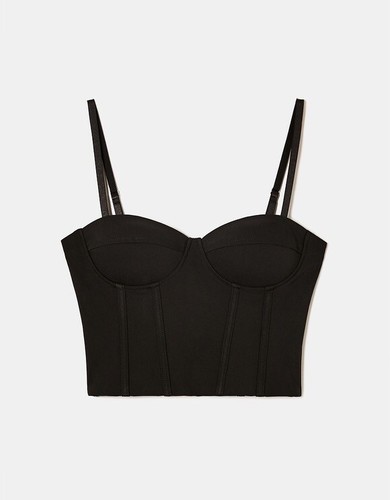 Top corsetto raso tally - top,