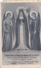 NP7401 - LIVERI NOLA NAPOLI - IMMAGINE SS MARIA A PARETE VIAGGIATA 1929 ANGOLOSN