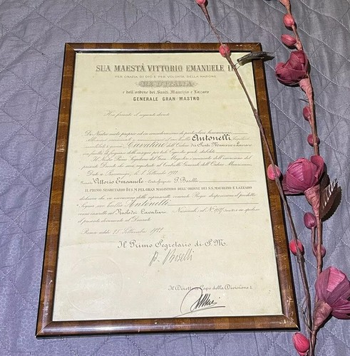 Attestato cavaliere firmato - cavaliere,
