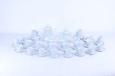 Servizio tè caffè porcellana Seltmann Weiden Bavaria 43446 decoro floreale blu