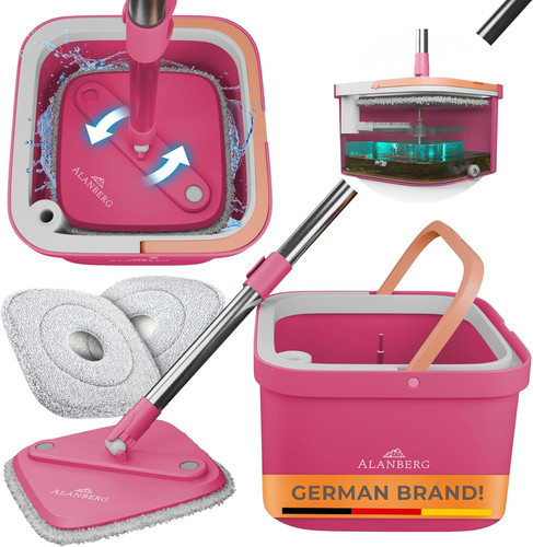 Set scopa secchio spin mop - scopa,