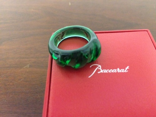 Anello verde cristallo di - in,