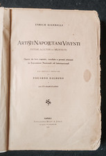 GIANNELLI - ARTISTI NAPOLETANI VIVENTI PITTORI SCULTORI ED ARCHITETTI NAPOLI
