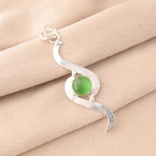 Ciondolo pietra verde occhio