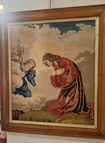 Antico quadro fatto mano - quadro,
