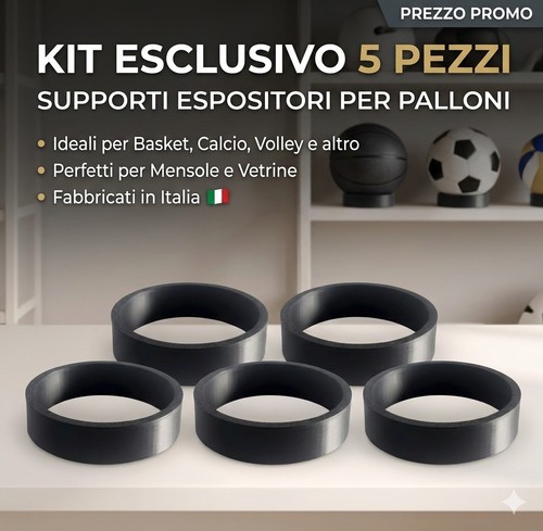 Kit 5pz supporto espositore - 5pz,
