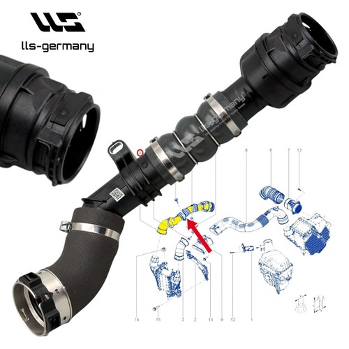 Tubo del intercooler - del, per