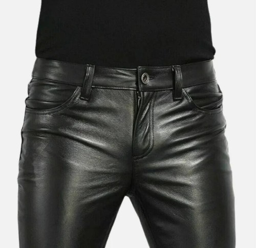 Pantalone uomo pelle - , aderente