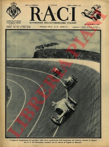 Raci 1932 settimanale - raci.,