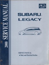 SUBARU LEGACY 2.0 & 2.5 L ORIG. MANUALE CARROZZERIA E IMPIANTO ELETTRICO DI FABBRICA 2000