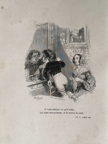 Incisione fablesde florian - incisione,