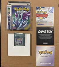POKEMON VERSIONE CRISTALLO ORIGINALE GBC GAME BOY COLOR NINTENDO ITA COMPLETO