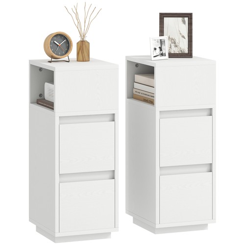 Homcom set comodini con - 2,