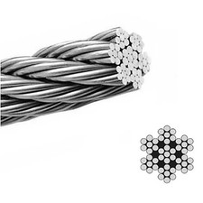 Fune cavo corda acciaio inox - fune,
