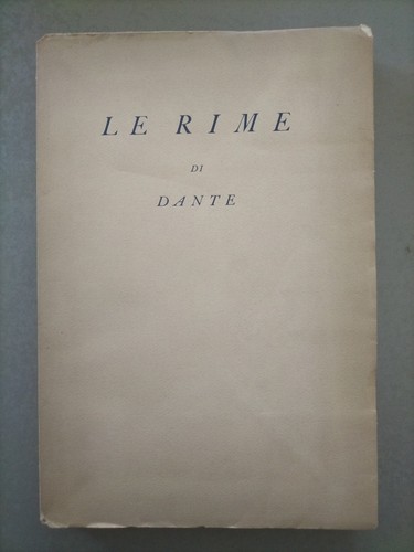 Rime dante alighieri - -,