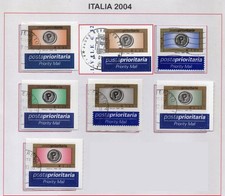 Italia 2004 Posta prioritaria num. 2004 7 valori -no album  (vedi descrizione)